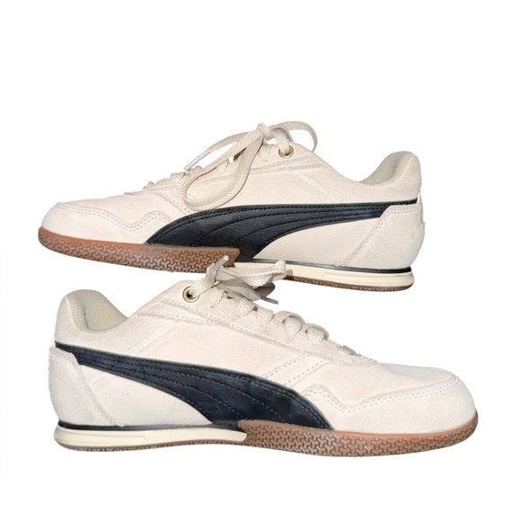 Puma Bella Donna SD Sneaker - Women's Cream Off White & Black Size 6.5 - Picture 2 of 13